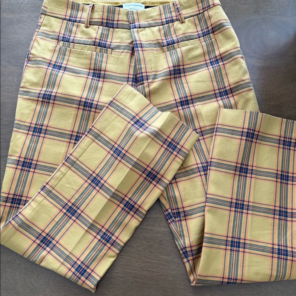 Anthropologie plaid pants size 8